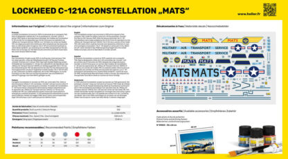Heller 1/72 STARTER KIT C-121A Constellation "MATS" - Imagen 3