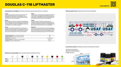 Heller 1/72 STARTER KIT C-118 LIFTMASTER - Imagen 3