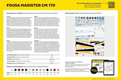 Heller 1/48 Fouga Magister CM 170 - Imagen 3
