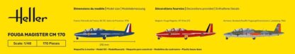 Heller 1/48 Fouga Magister CM 170 - Imagen 4
