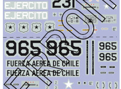 Azur 1/72 Calcas Casa C-212-300 (Chile)