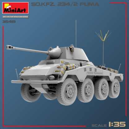 MiniArt 1/35 Sd.Kfz.234/2 PUMA - Imagen 4