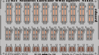 Seatbelts Luftwaffe WWII fighters STEEL 1/72