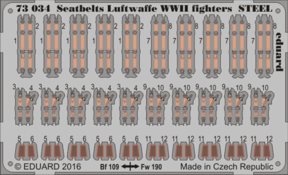Seatbelts Luftwaffe WWII fighters STEEL 1/72