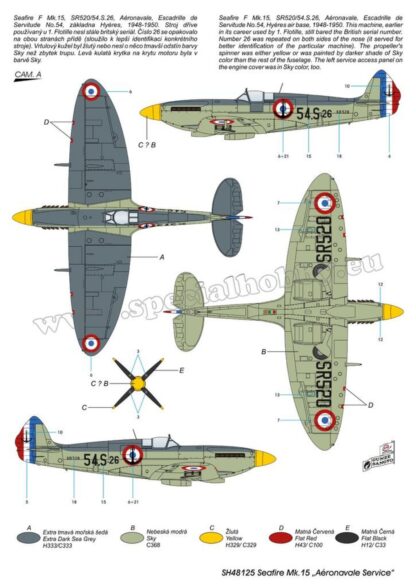 Special Hobby 1/48 Supermarine Seafire Mk 15 Aéronavale Service - Imagen 6