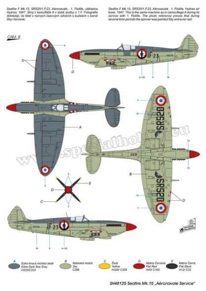 Special Hobby 1/48 Supermarine Seafire Mk 15 Aéronavale Service - Imagen 5