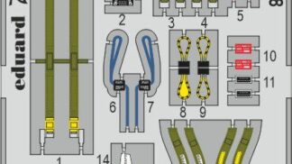 F/ A-18E seatbelts STEEL 1/48