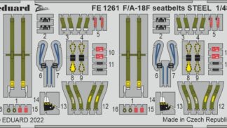 F/ A-18F seatbelts STEEL 1/48