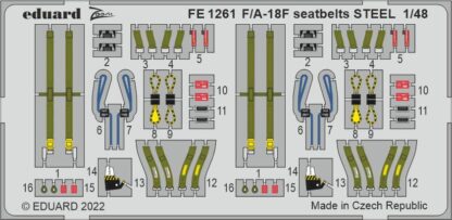 F/ A-18F seatbelts STEEL 1/48