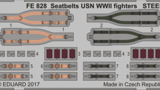 Seatbelts USN WWII fighters STEEL 1/48