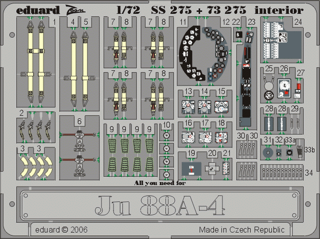 Ju 88A-4 interior 1/72