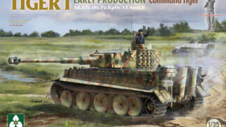 Takom 1/35 Tiger I Early Production Command Tiger Sd.Kfz.181 Pz.Kpfw.VI Ausf.E (With Michael Wittmann Figure) + Figura Michael Wittmann 1/16
